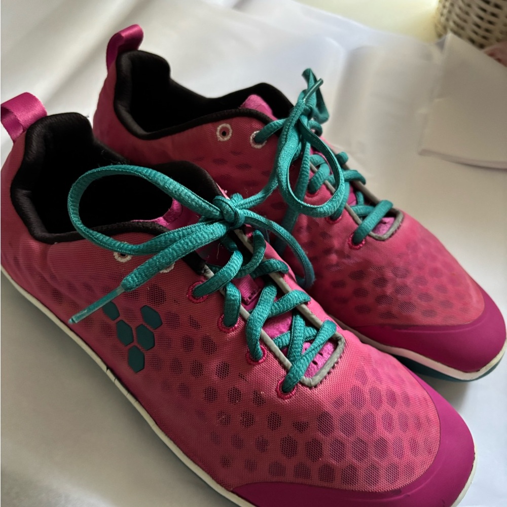 2/$40 Vivo Barefoot Pink and Teal Athletic Shoes - Picture 6 of 10